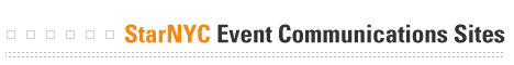 StarNYC Event Communications Sites